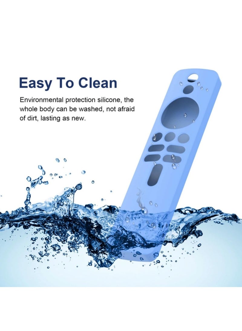 Silicone Case for XIAOMI MI Box S Silicone Protective Case for Xiaomi Mi TV Box S (2nd Gen) Remote 2nd Gen Stick Remote Control Anti Slip Silicone Protective Skin Cover with Lanyard (Blue) - Image 5