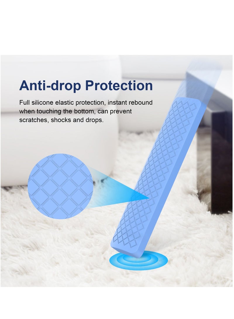 Silicone Case for XIAOMI MI Box S Silicone Protective Case for Xiaomi Mi TV Box S (2nd Gen) Remote 2nd Gen Stick Remote Control Anti Slip Silicone Protective Skin Cover with Lanyard (Blue) - Image 2