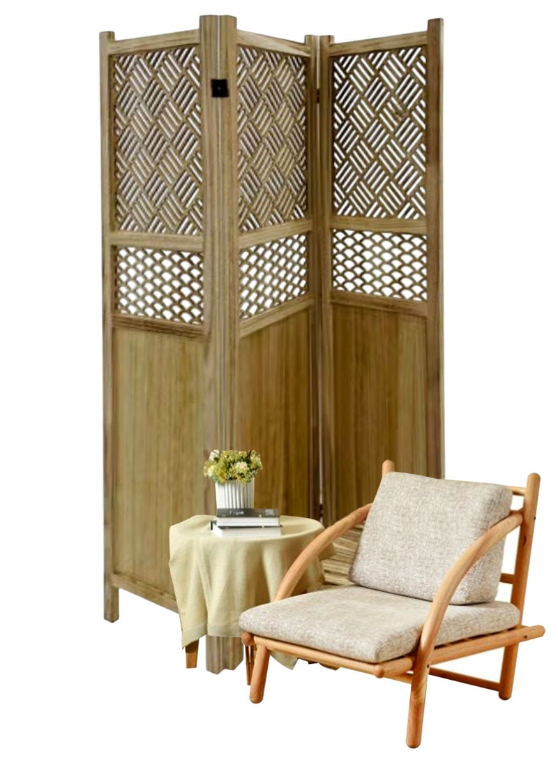 Living Room Divider 3 Panel Room Partition, Foldable Freestanding 40*170 CM  - Image 1