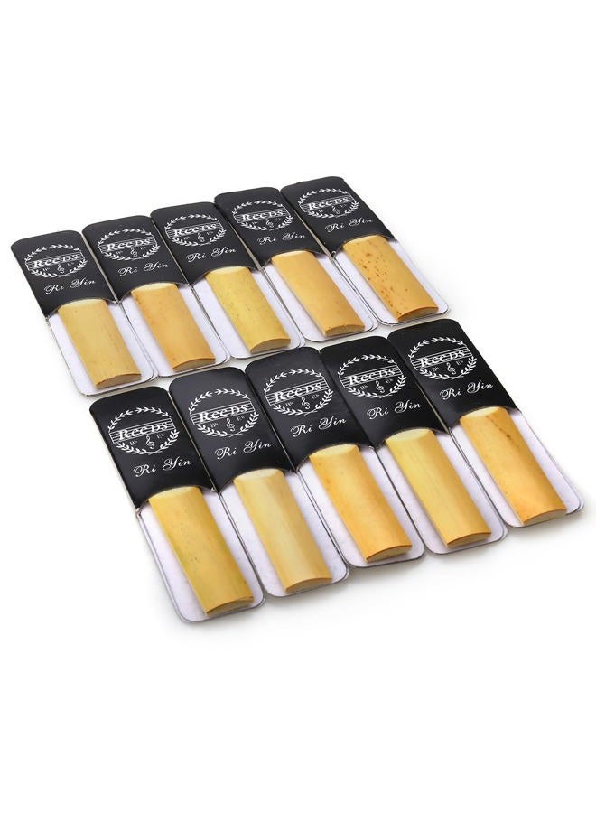 NANYI Bb Clarinet Traditional Reeds, 10 PCS with Portable Case (Strength 2.5) - Image 2