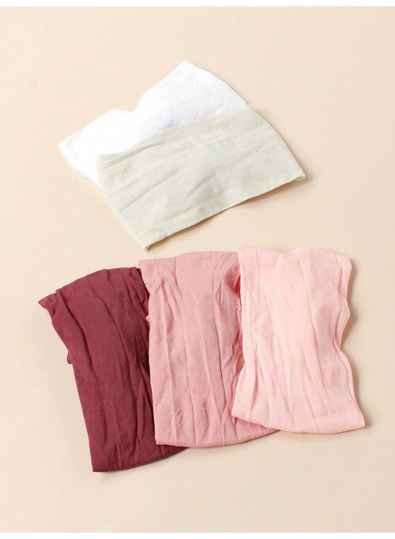 5-Piece Baby Headbands with Bow Design in Assorted Colors - Image 5