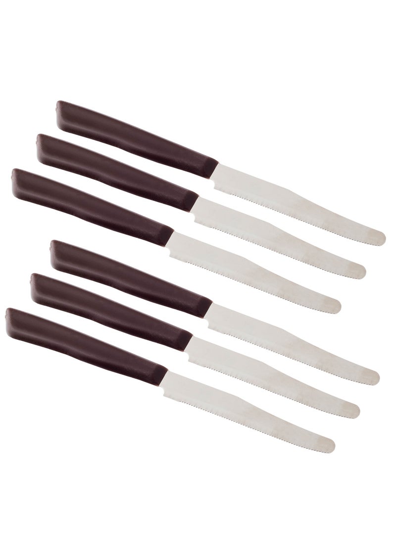 INOXBONOMI - A Set Of Stainless Steel Fruit Knives, Made In Italy, 6 Pieces - Image 1