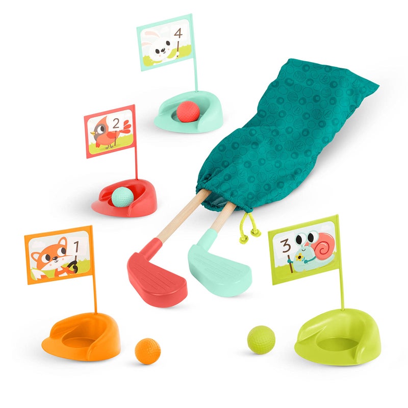 B. toys â€“ Wooden Golf Set for Toddlers with Storage Bag â€“ Sports & Outdoors Pretend Play Toy â€“ 15 Pieces Set â€“ 3+ Years - Image 2