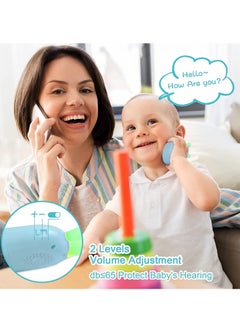 KASTWAVE Baby Early Education Toys Mobile Phone, Music Teething Glowing Toy Talking Educational Toy Birthday Gift for Preschool Children Over 6 Months Toddlers Rabbit, Blue  - Image 3