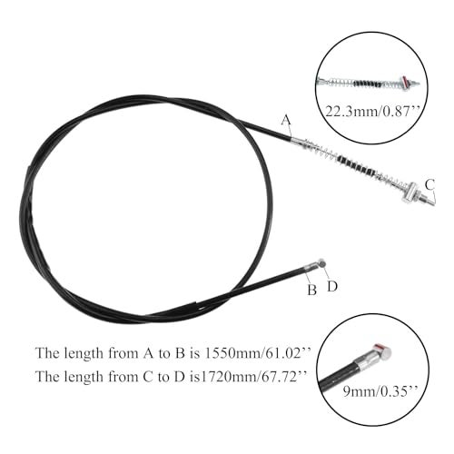 New Olym 67 inch Rear Drum Brake Cable Line for 196cc 65hp Motorsports Mini Bike ATV Scooter Parts - Image 3