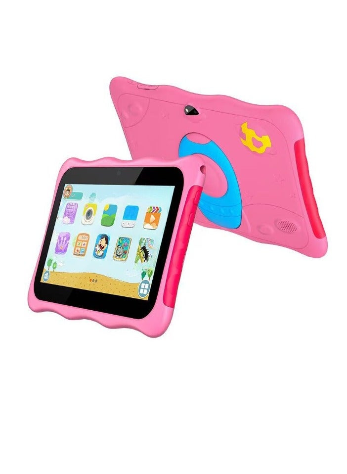AROAQ K3 Learning Kids Tablet, Durable Toodler Tablet With Protective Case, Large HD Display Wifi Bluetooth Parental Control Children Educational Pad For Learning, (1pc, Pink) - Image 3