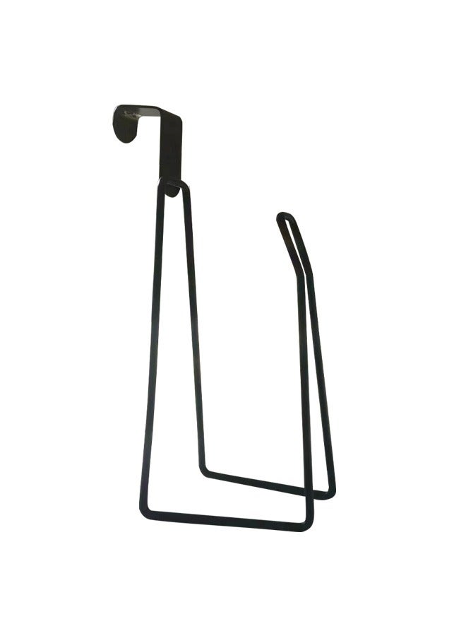 Black Wall-mounted Paper Towel Holder without Installation and Nailing, Kitchen, Bathroom, and Toilet Paper Towel Holder, Towel Rack, Shoe Rack - Image 1