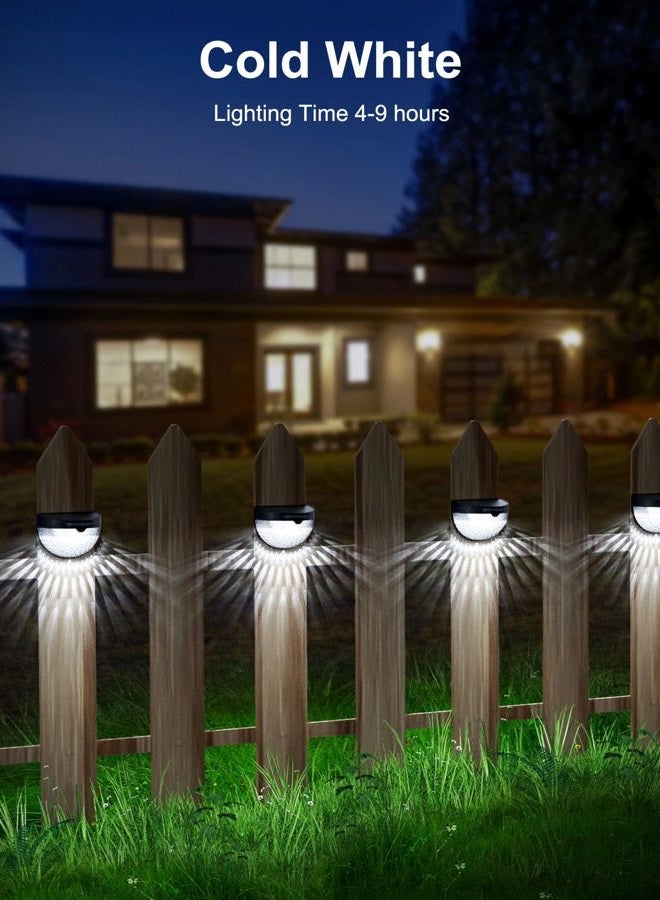 OTHWAY Solar Fence Post Lights Wall Mount Decorative Deck Lighting (Black, 4 Packs) - Image 4