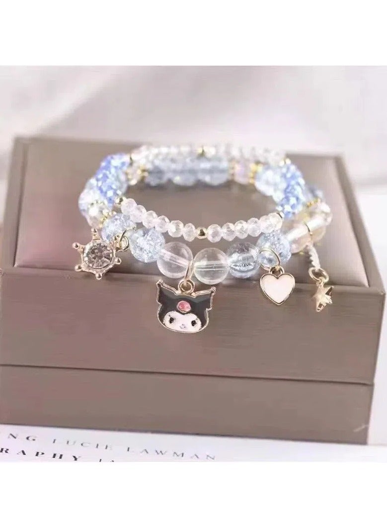 general Kuromi headband set hair clips coin purse bracelet necklace a gift choice full of ritual significance - Image 3