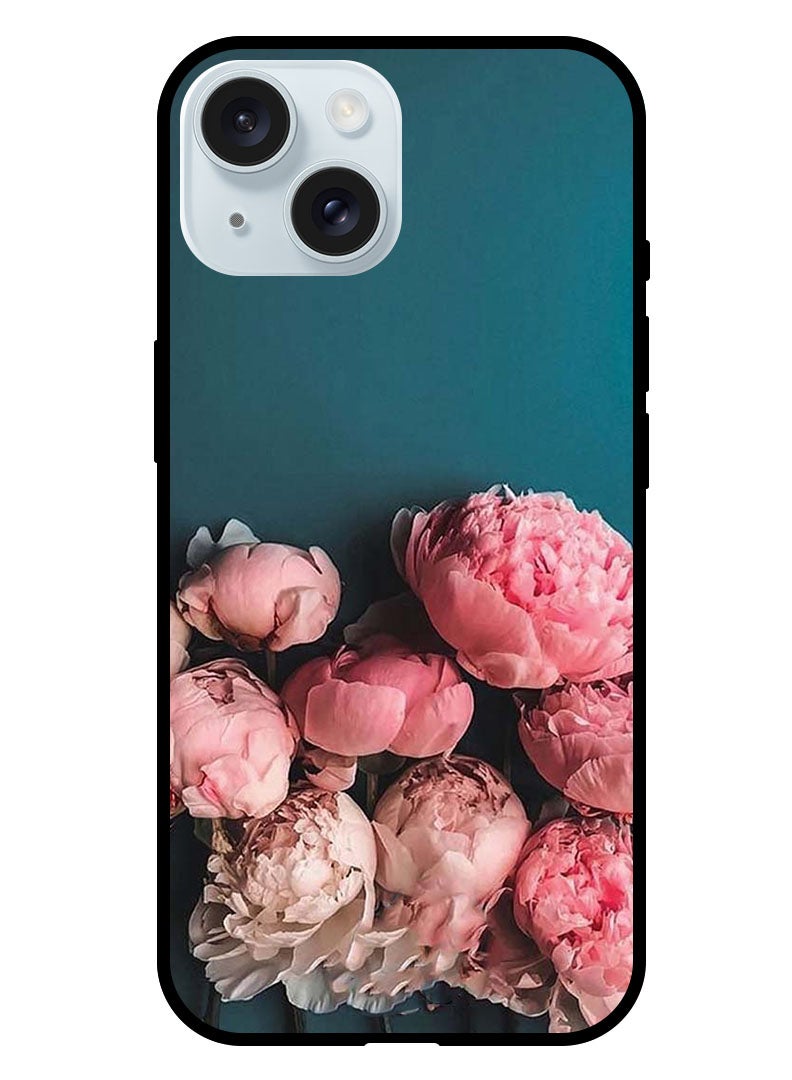 Theodor Protective Case Anti Scratch Shock Proof Bumper Cover For iPhone 15 Flowers - Image 1