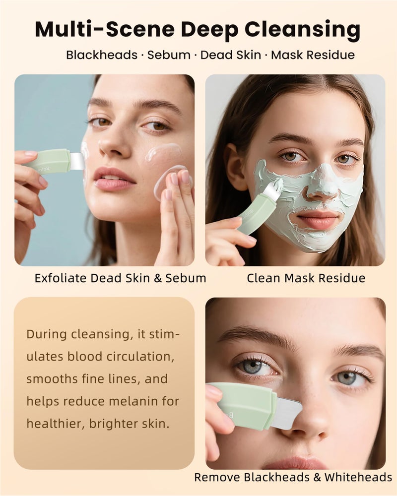 Boloye Blackhead Remover Tool â€“ Dual-Head Face Scraper & Pore Cleaner for Deep Facial Cleansing, Nose Scraper for Nose & T-Zone, Skin Care Tool for Men and Women - Image 4
