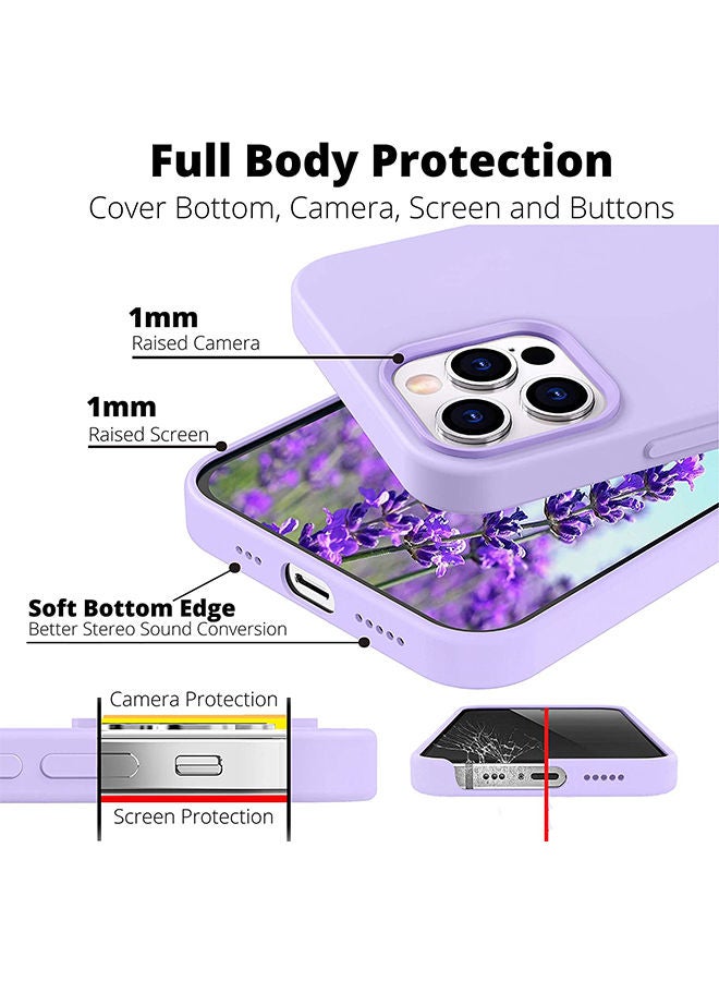 Theodor Protective Case Cover For APPLE IPHONE 12-12 PRO LIQUID SILICON PURPLE - Image 2