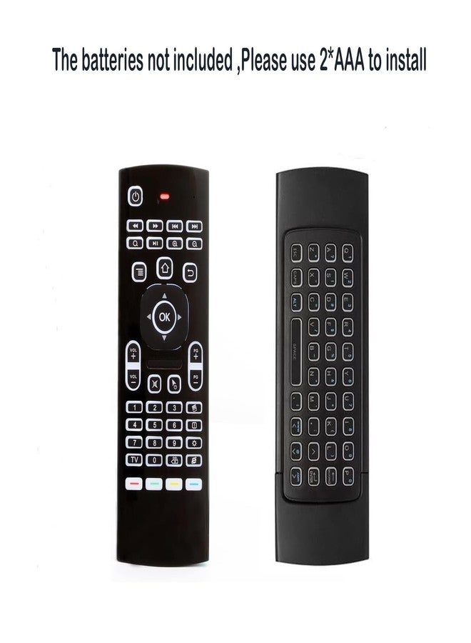 Guiheng MX3 Pro Mini Keyboard Backlight Fly Remote Mouse,Android TV Remote Control,IR Learning Mini Wireless Keyboard for Android TV Box.HTPC.IPTV.Pad.PS3/PS4 - Image 2