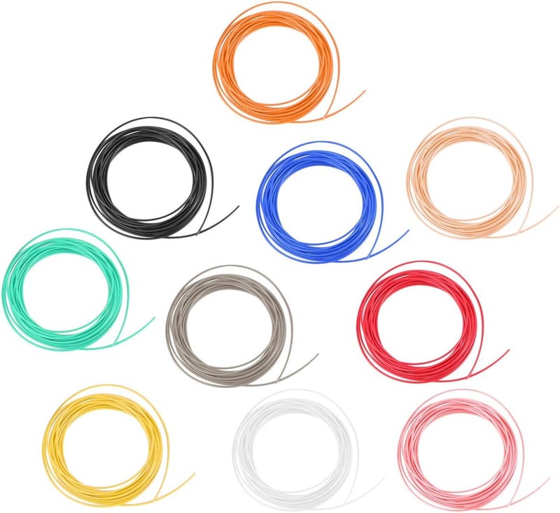 10pcs Pla Printer Filament Refills Each High-Strength Low-Shrinkage Consumables Compatible with Standard Printing Pens Fast Forming with Toughness and Heat Resistance Random Color - Image 1