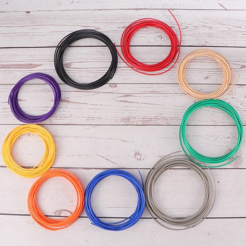 10pcs Pla Printer Filament Refills Each High-Strength Low-Shrinkage Consumables Compatible with Standard Printing Pens Fast Forming with Toughness and Heat Resistance Random Color - Image 2