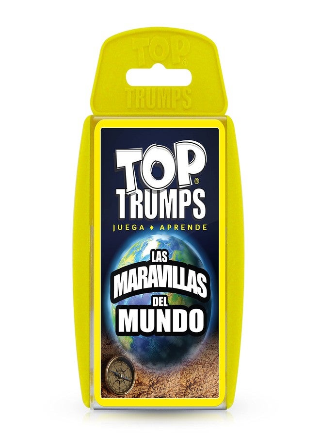 Top Trumps Juego de Cartas Top Trumps Wonders of The World Edición Español, Aprende sobre el Monte Everst y la Aurora Boreal en este Pack educativo, Regalo y juguete para niños y niñas de 6 años en adelante - Image 1