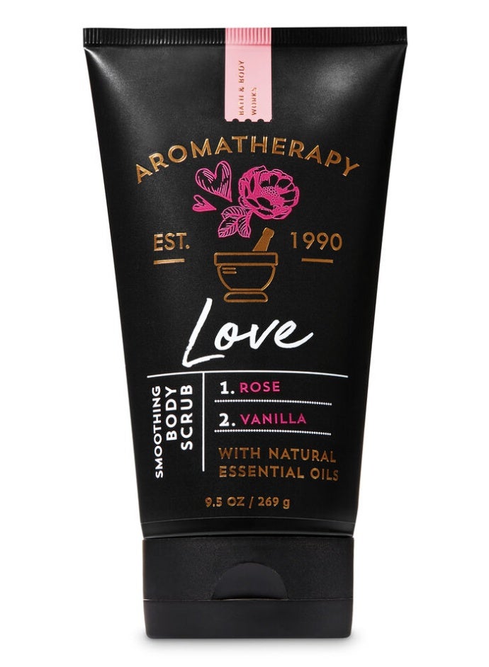 باث آند بودي وركس Aromatherapy Love Rose Vanilla Smoothing Body Scrub 269g
