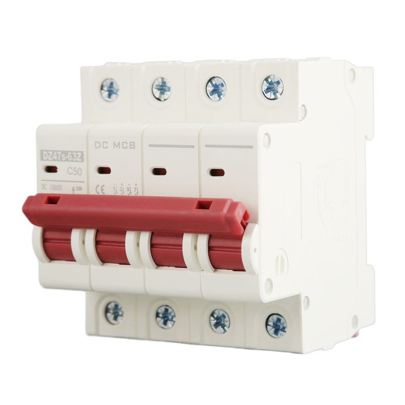 4P Small Circuit Breaker 6000A Breaking Capacity Solar PV System Mini Circuit Breaker DC1000V 50A - Image 3