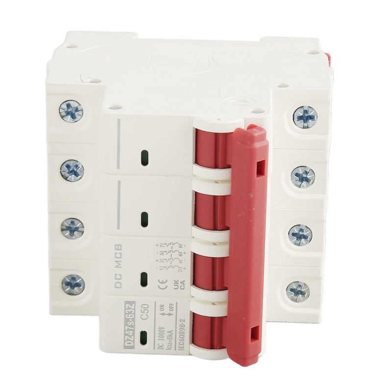 4P Small Circuit Breaker 6000A Breaking Capacity Solar PV System Mini Circuit Breaker DC1000V 50A - Image 4