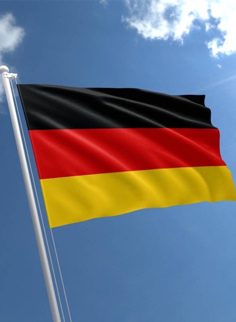 فيتاشيلي علم ألمانيا اليوم الوطني متين يدوم طويلاً للاستخدام الخارجي والداخلي لبناء ديكور المنزل والسيارة 150X90CM  - Image 1