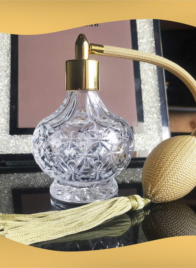 80ml Perfume Spray Bottle, Gold Long Tassels Refillable Glass Perfume Atomizer For Liquid Cosmetics Home Decor Comes With 4 Dispensing Tools (Adapter/Dropper/Funnel/Syringe Extractor) - Image 5