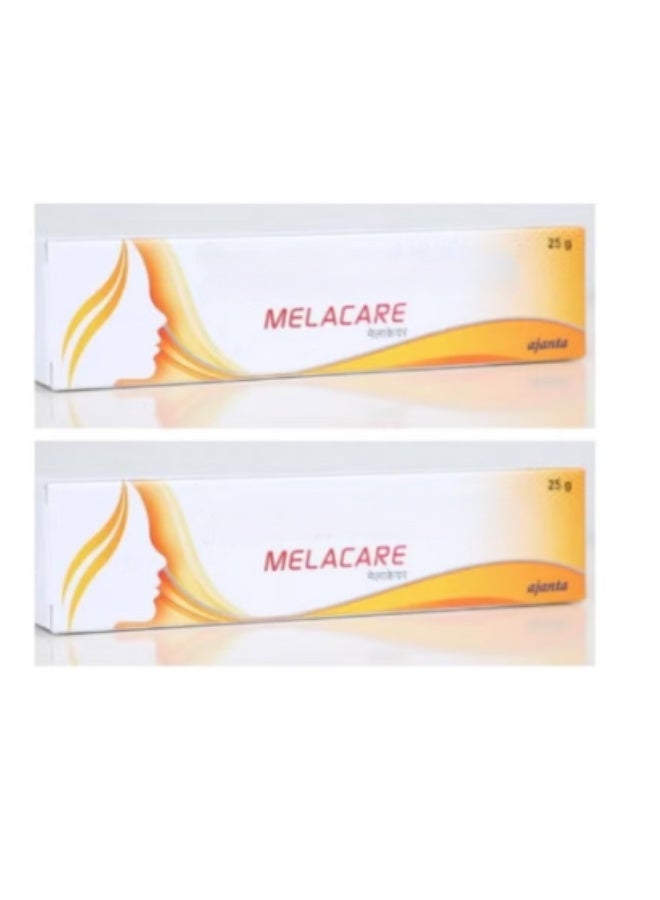 Ajanta Melacare Cream For Hyperpigmentation Dark Spots Skin Wrinkles - 25g - Pack Of 2 - Image 1