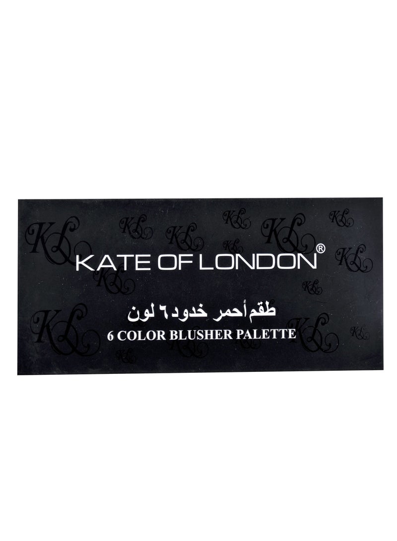 KATE OF LONDON لوحة أحمر خدود بـ 6 ألوان - Image 3
