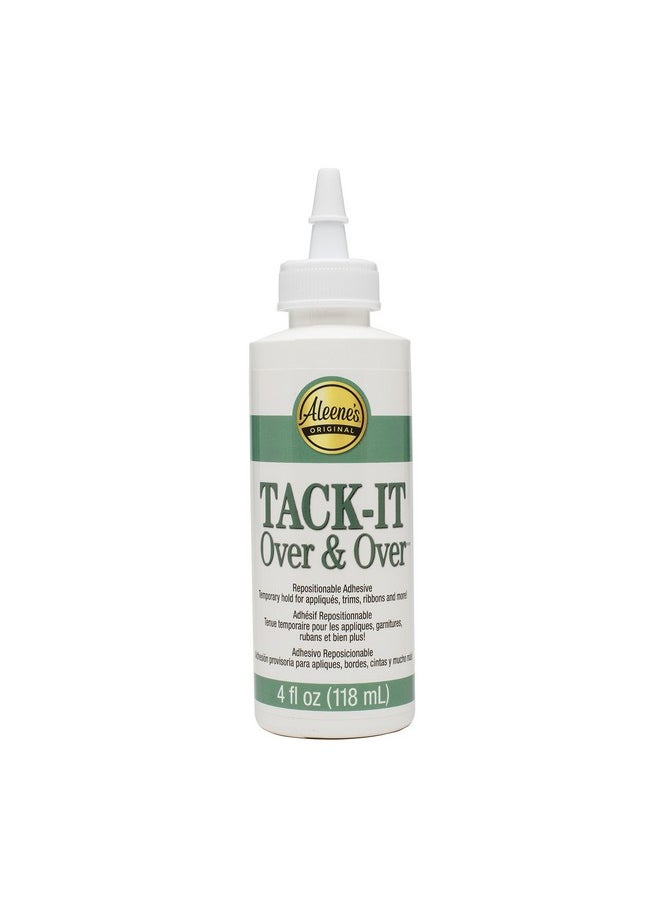 Aleene's 29-2 Tack-It Over & Over Liquid Glue 4Oz, Clear  - Image 1