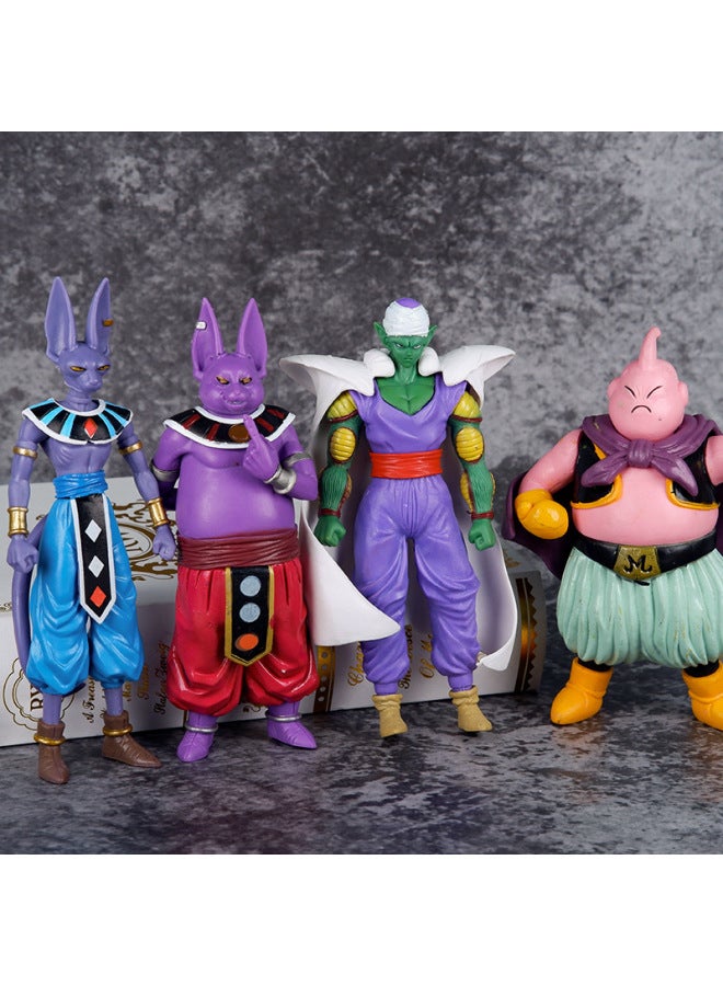 Cartoon Hand-made Doll Dragon Ball Sun Wukong Tranx Destruction God Bibeast 8 Dragon Ball Wholesale-Color:Dragon Ball 8-piece Set - Image 2