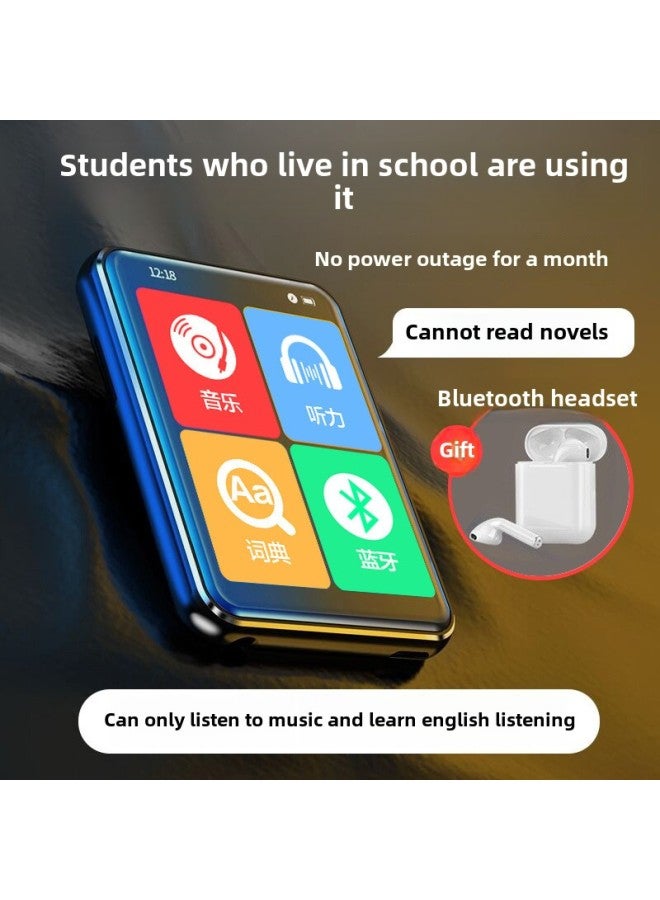 Bingjie Walkman Student Edition High-use Bluetooth English Listening Player Learning Artifact-Body Color:7.0 Touch Screen With Long Battery Life☆Upgraded Version/bluetooth 6.0 [free Headphones/luxury Gift Bag/-Memory Capacity:8gb [already Downloaded (high School) Single Textbook Synchronization + Vocabulary + Music] - [learn English  - Image 2