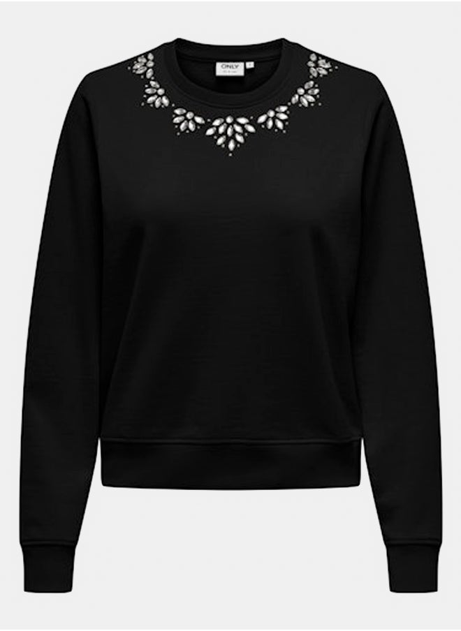 ONLY Onlramonna L/S O-Neck Swt  - Image 1