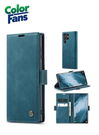 PU Leather Blue