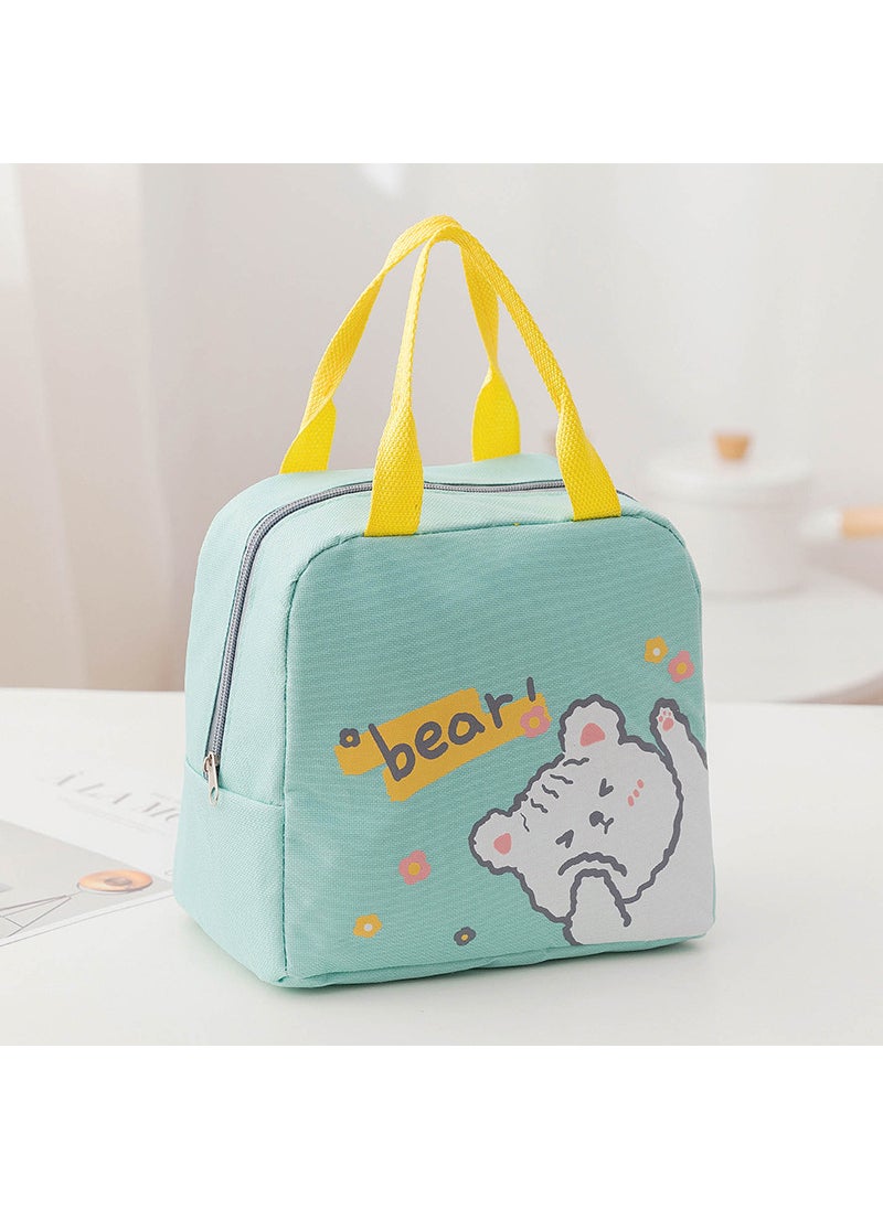 Generic New Cartoon Lunch Bag Insulated Oxford Green 