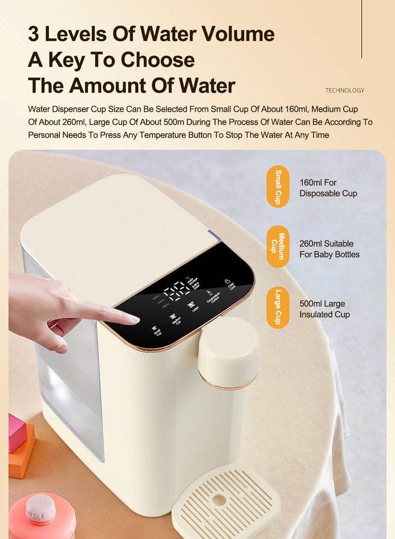 ET-LIFE Electric Hot Water Dispensers, Countertop Instant Hot Water Filter Dispenser Can Connect Bucketed Water for Home Kitchen Offices Dorm - Image 2