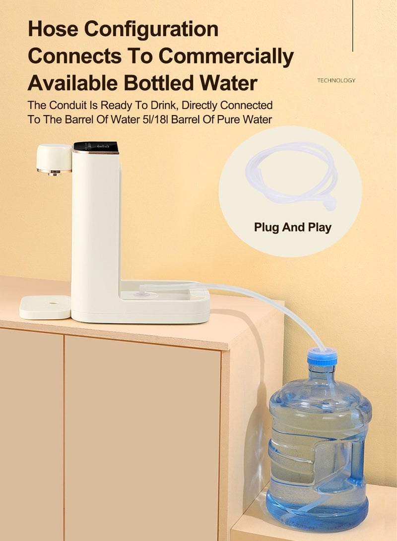 ET-LIFE Electric Hot Water Dispensers, Countertop Instant Hot Water Filter Dispenser Can Connect Bucketed Water for Home Kitchen Offices Dorm - Image 3