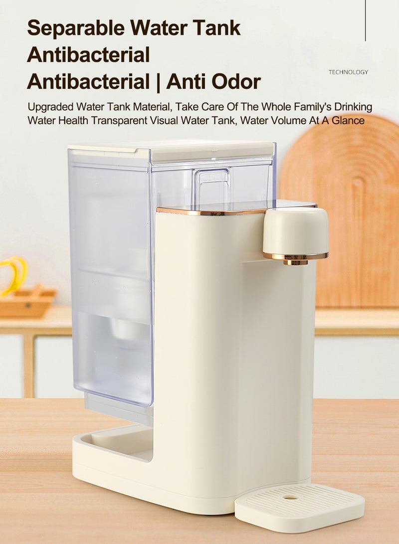 ET-LIFE Electric Hot Water Dispensers, Countertop Instant Hot Water Filter Dispenser Can Connect Bucketed Water for Home Kitchen Offices Dorm - Image 5