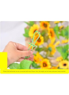 Generic 2-Pieces Artificial flower sunflower rattan vine wall decoration plant yelllow  - Image 5