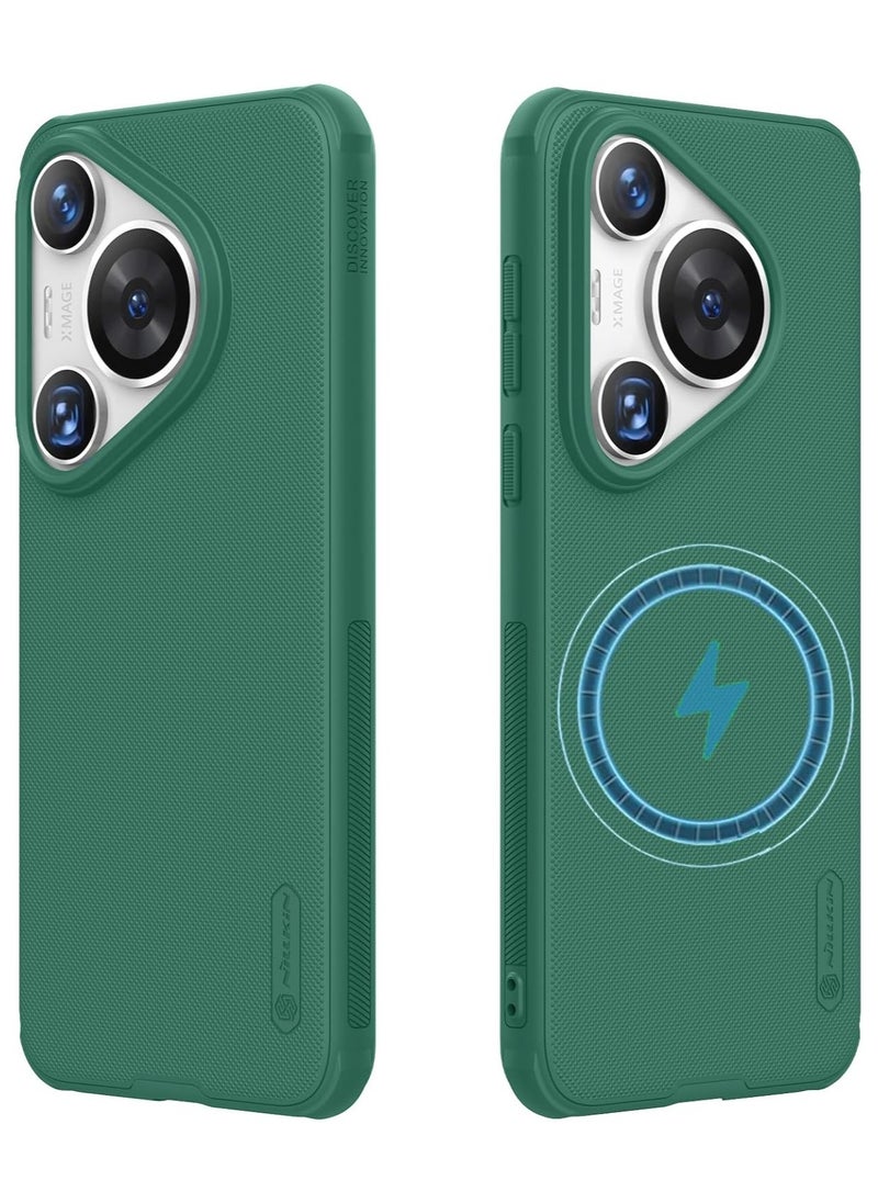 General Magnetic Case Compatible with Huawei Pura 70 Pro/Pura 70 Pro Plus,Slim Fit Dotted Frosted Matte PC Back Cover TPU Bumper Corner Airbag Shockproof For Pura70 Pro+ 