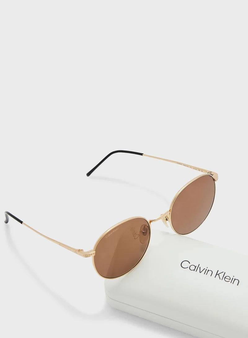 CALVIN KLEIN P-3 Round Sunglasses