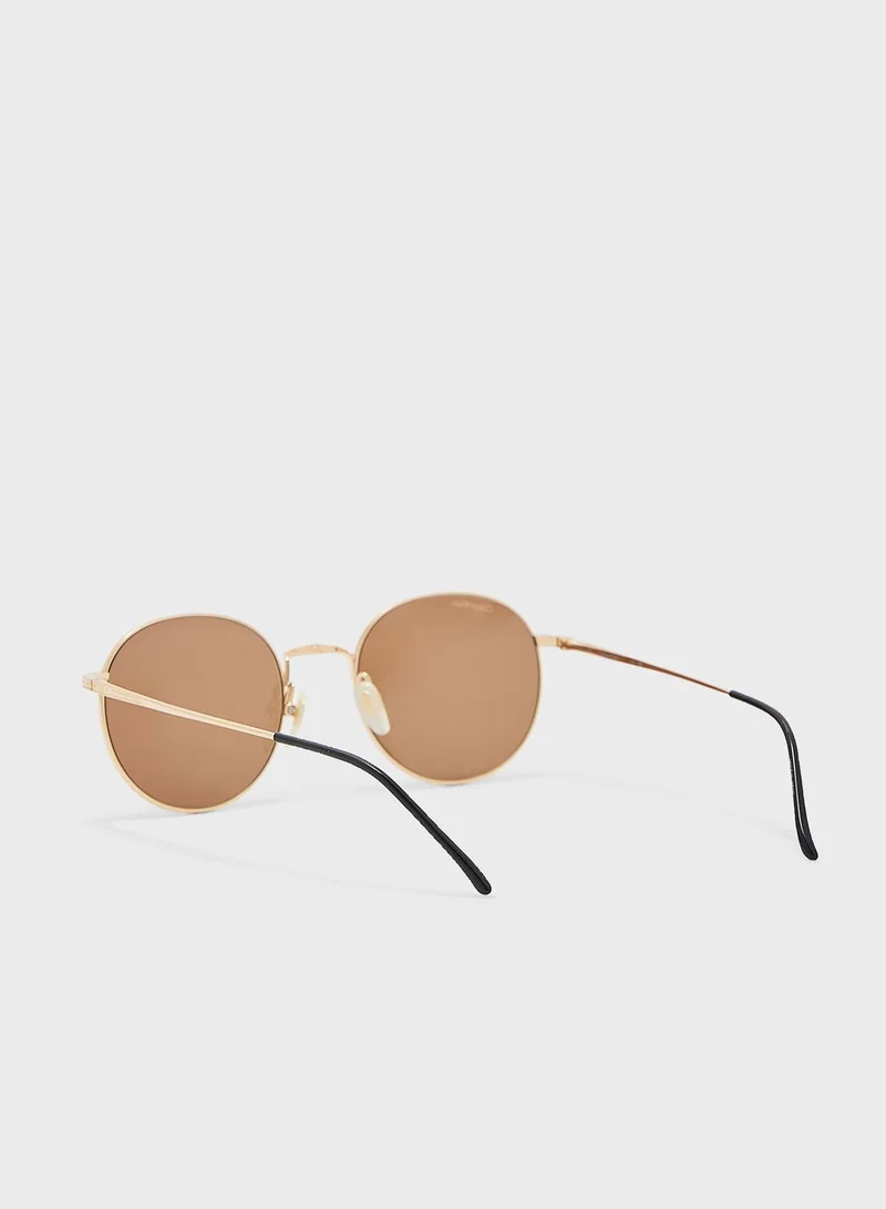 CALVIN KLEIN P-3 Round Sunglasses