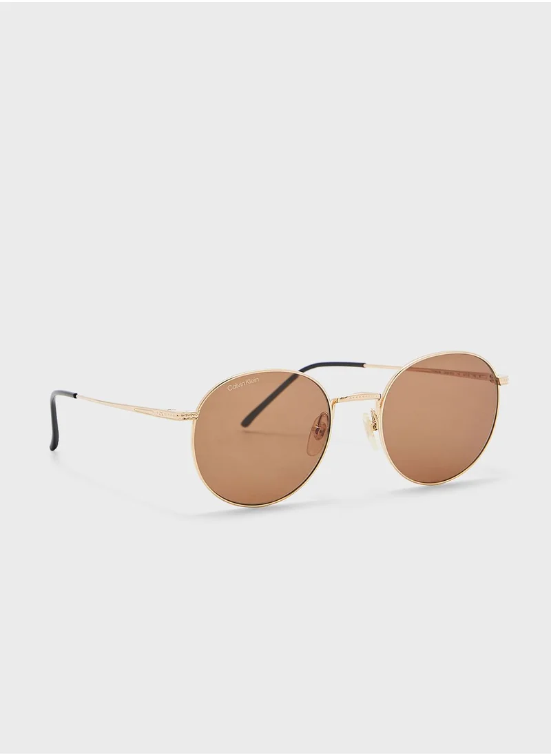 CALVIN KLEIN P-3 Round Sunglasses