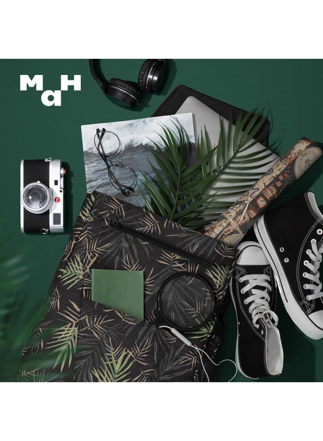 Mah Women's High-style Backpack Original Design Laptop Bag College Student Travel Outdoor Backpack For Men Black - Image 2