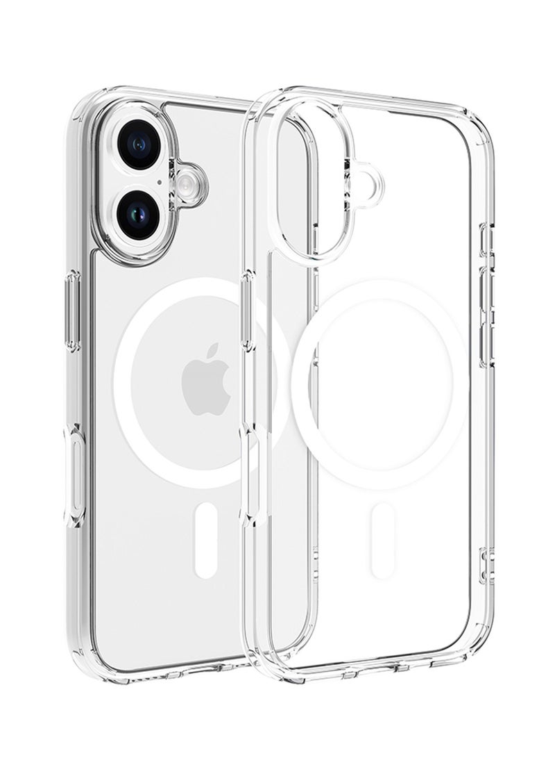 DVICED Magsafe iPhone 16 Case Clear - White - Image 1