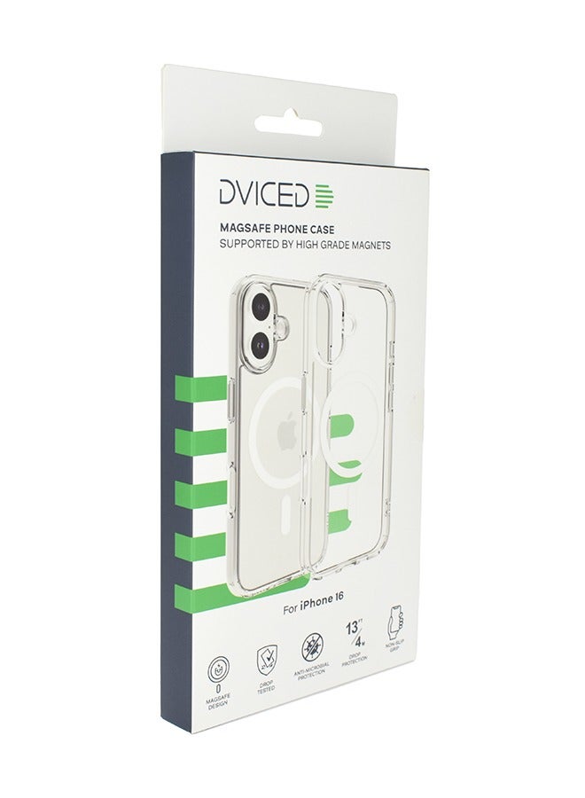 DVICED Magsafe iPhone 16 Case Clear - White - Image 5