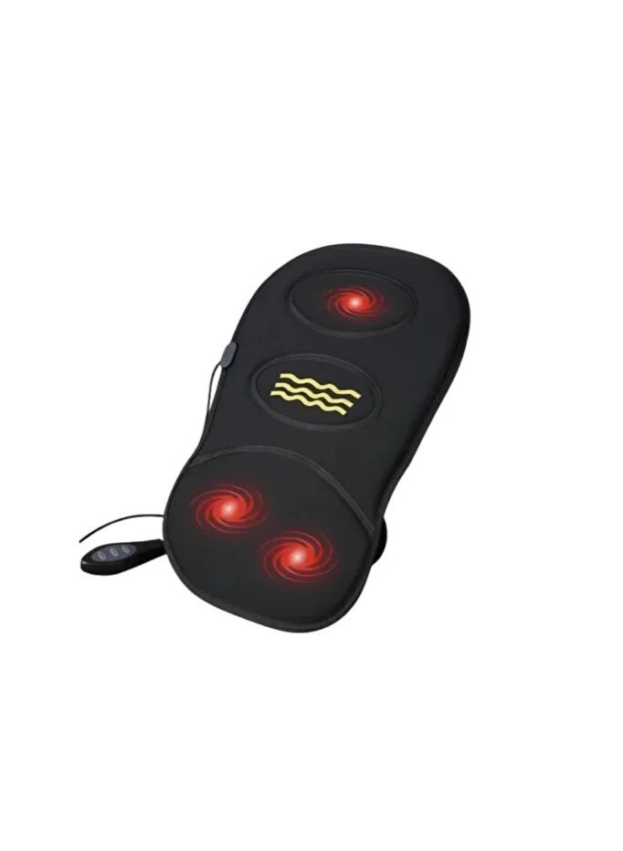 Heated Massage Cushion Home Office Vehicle Compatible Vibrating Back Lumbar Support Cushion - Image 4