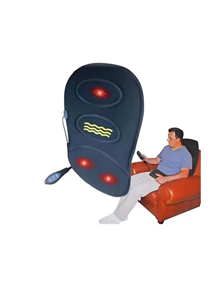 Heated Massage Cushion Home Office Vehicle Compatible Vibrating Back Lumbar Support Cushion - Image 5