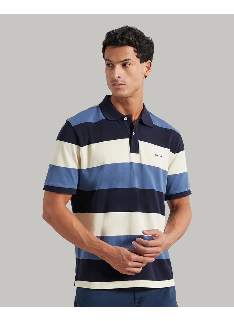 GANT BLOCK STRIPE SS POLO