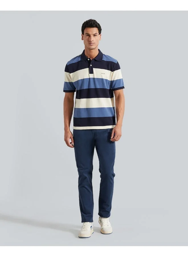 GANT BLOCK STRIPE SS POLO