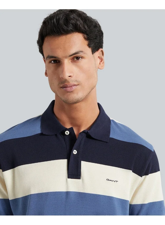 GANT  BLOCK STRIPE SS POLO for Men | Best Price UAE