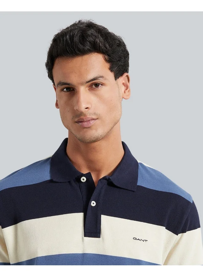 GANT  BLOCK STRIPE SS POLO for Men | Best Price UAE